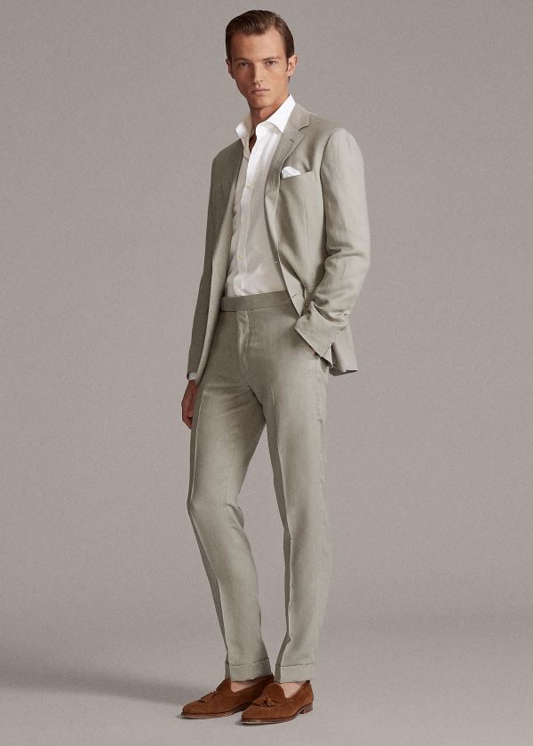 Men's Ralph Lauren Gregory Twill Suit Trousers | 713598EJY